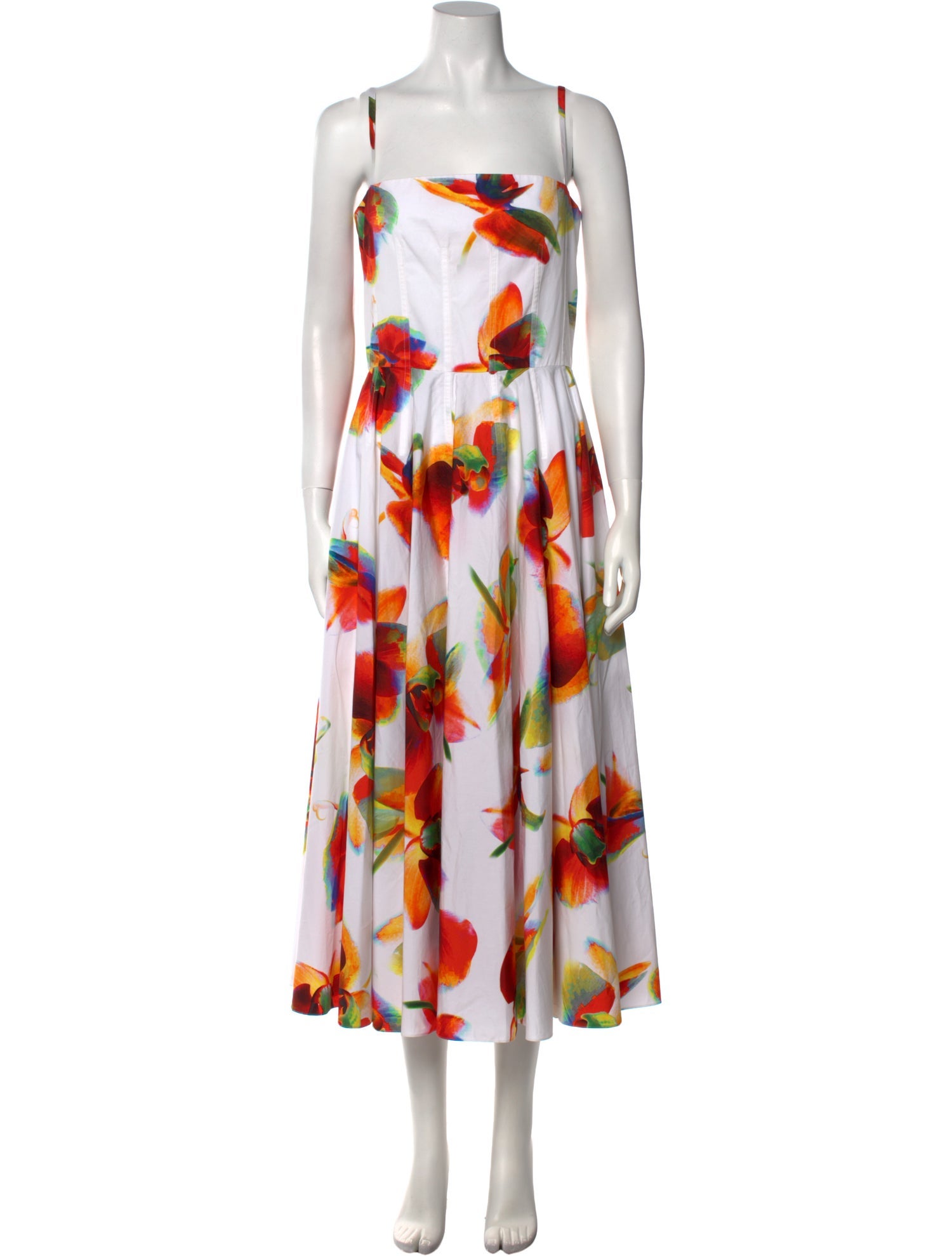 Alexander McQueen Floral Print Long Dress w/ Tags