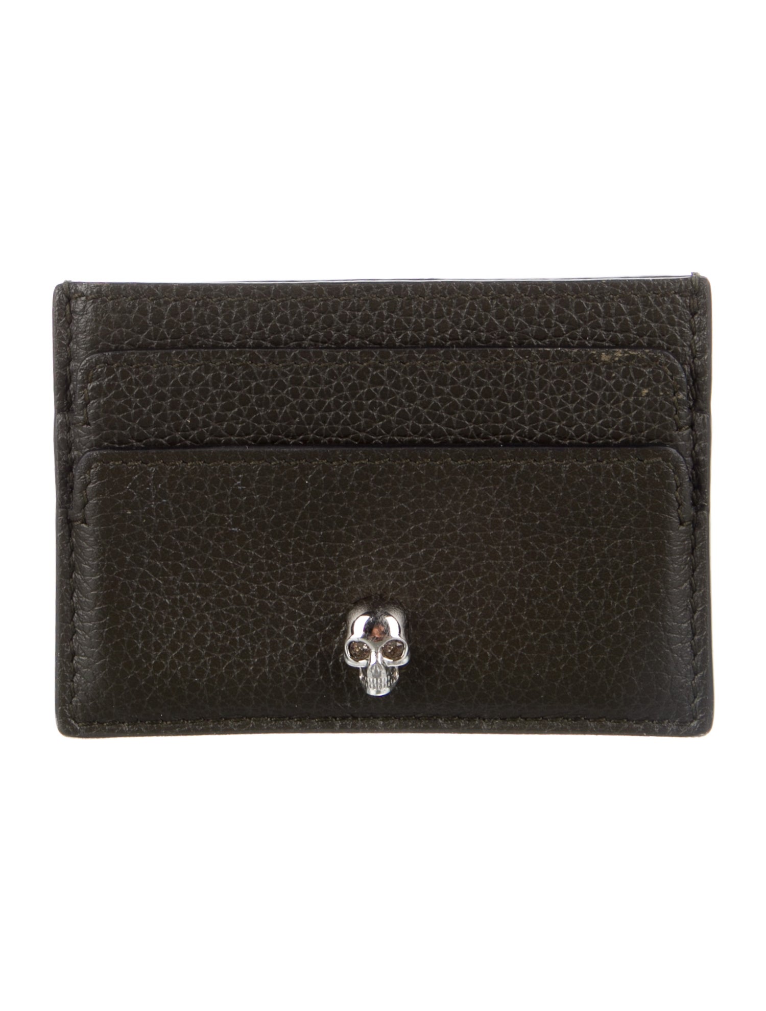 Alexander McQueen Skull Leather Card Holder