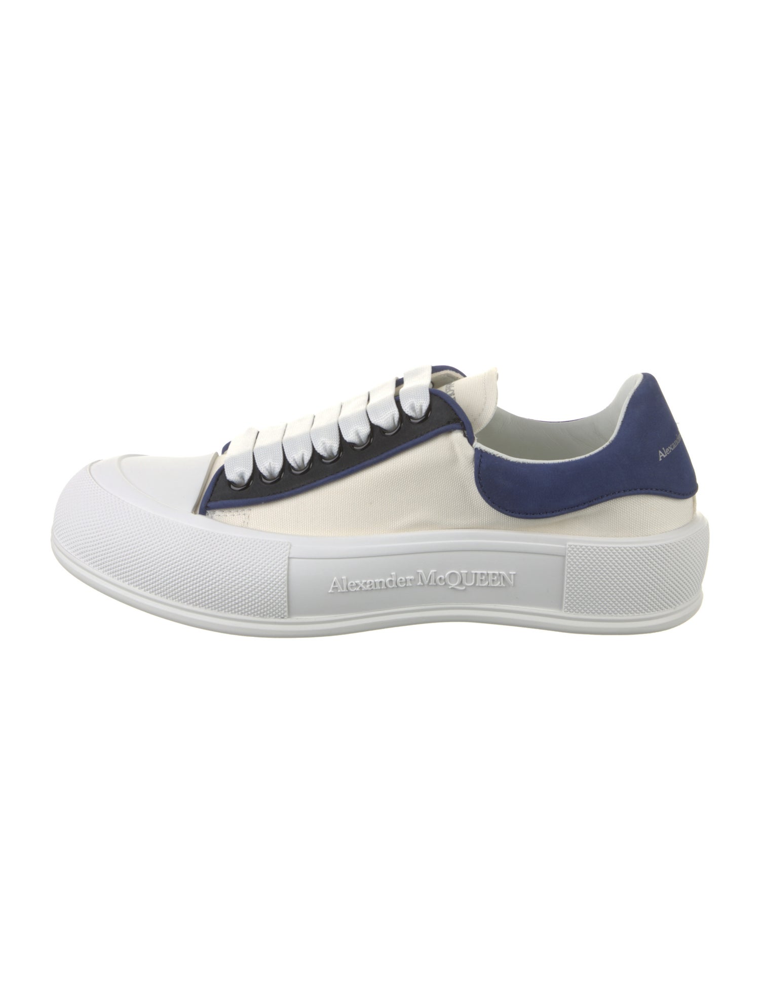 Alexander McQueen Canvas Colorblock Pattern Sneakers