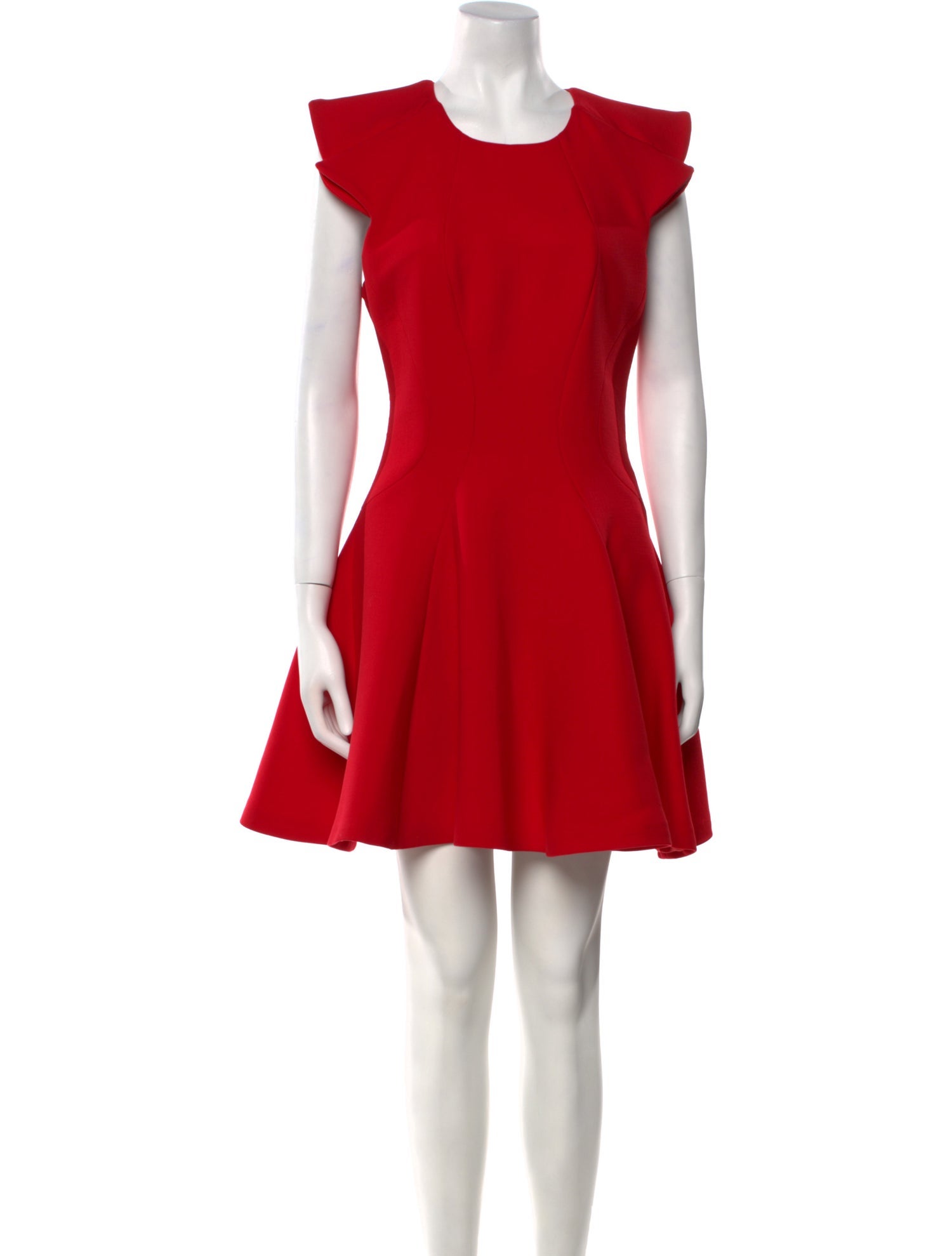 Alexander McQueen Virgin Wool Mini Dress