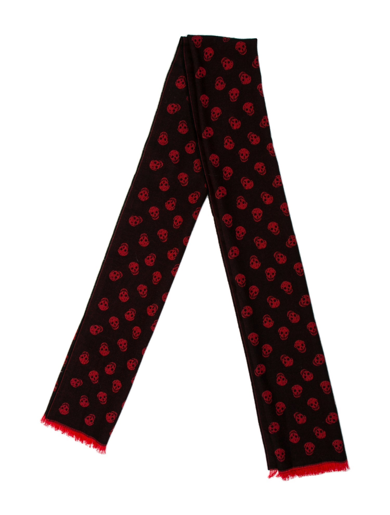 Alexander McQueen Wool Skull Scarf