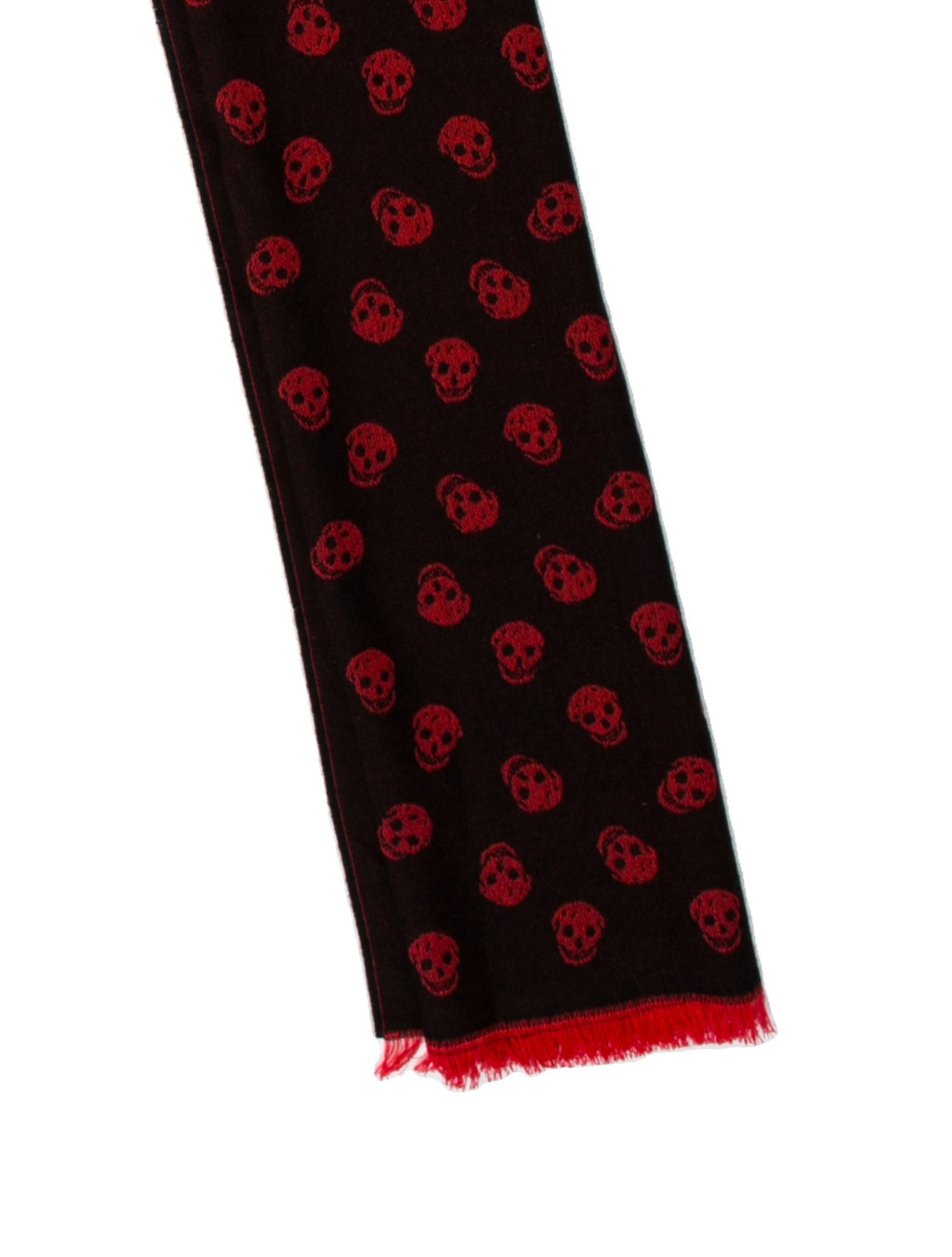 Alexander McQueen Wool Skull Scarf