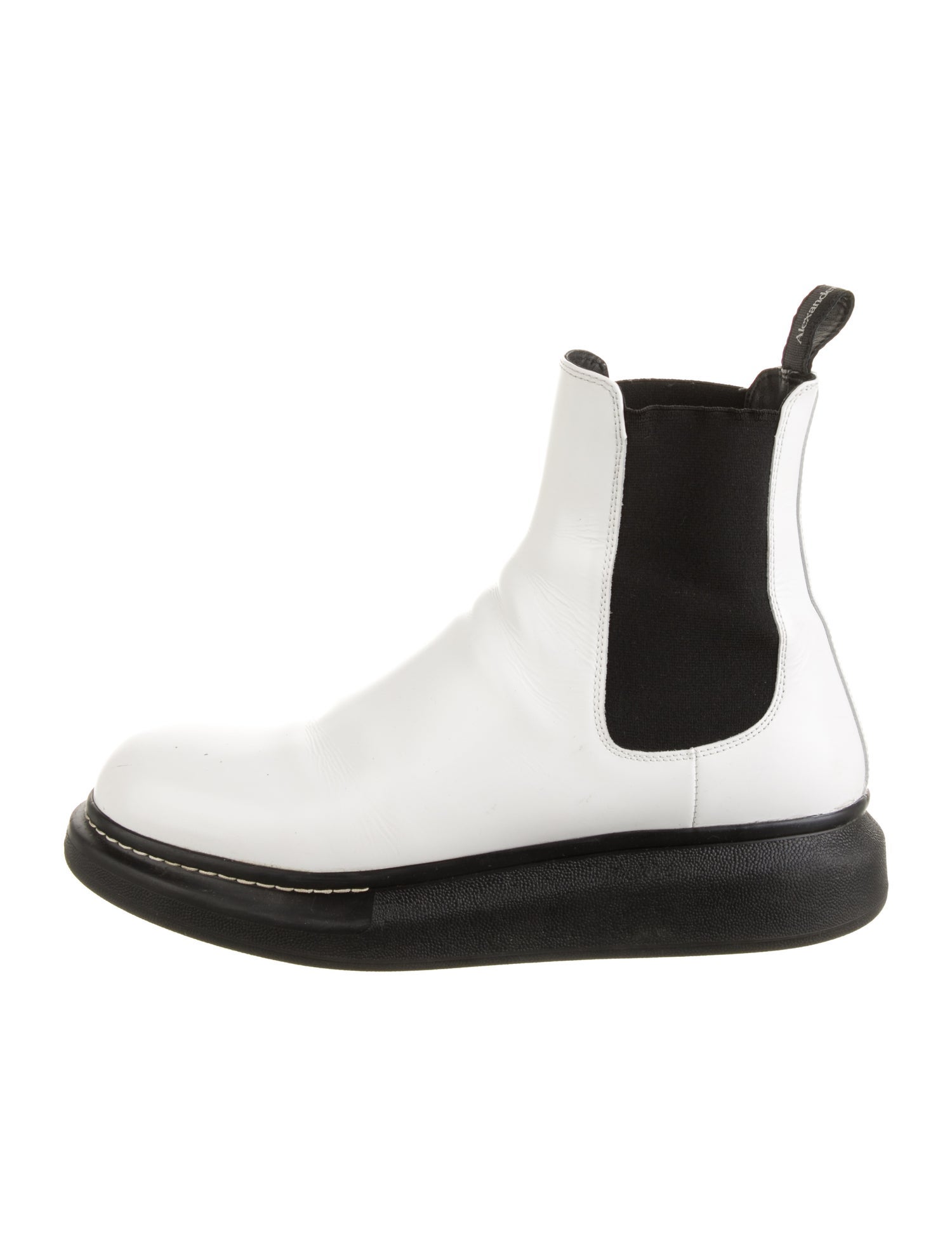 Alexander McQueen Leather Chelsea Boots