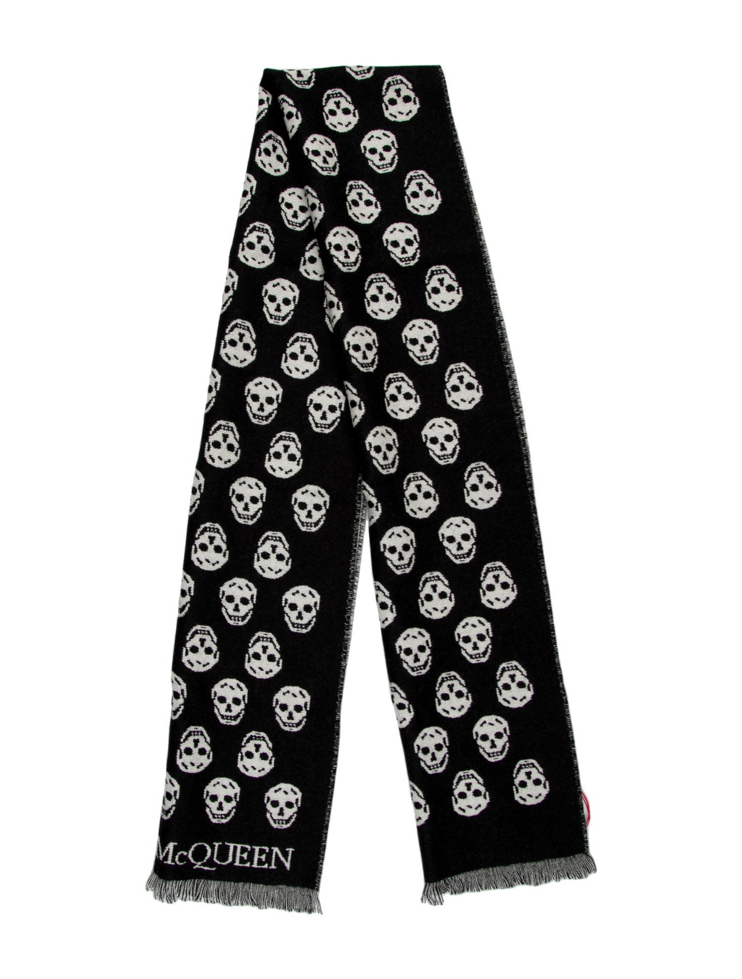 Alexander McQueen Wool Printed Scarf w/ Tags