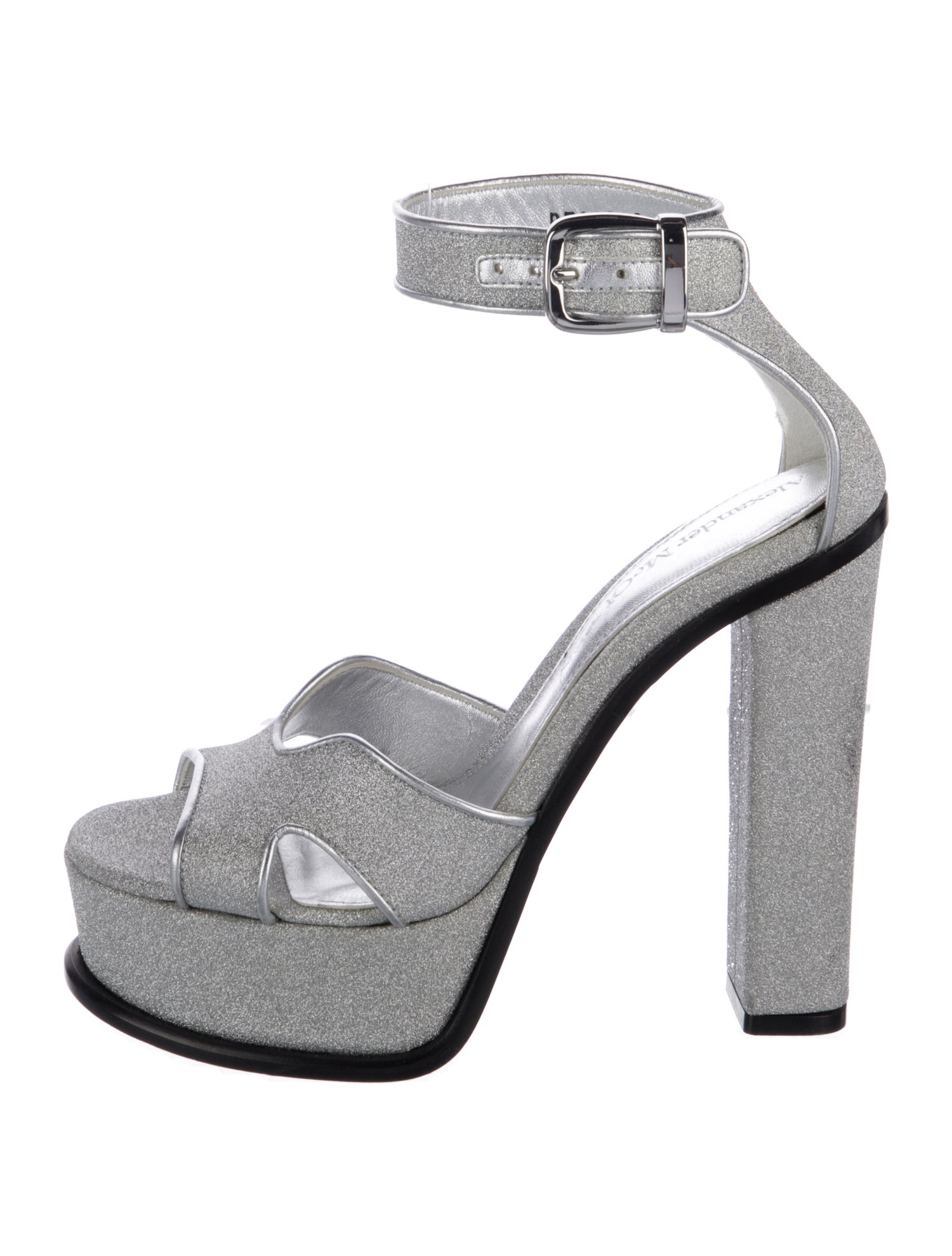 Alexander McQueen Glitter Glitter Accents Sandals