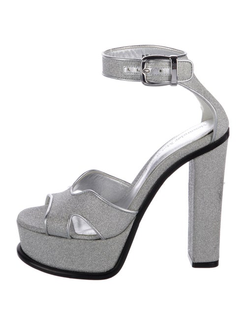 Alexander McQueen Glitter Glitter Accents Sandals