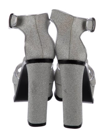 Alexander McQueen Glitter Glitter Accents Sandals