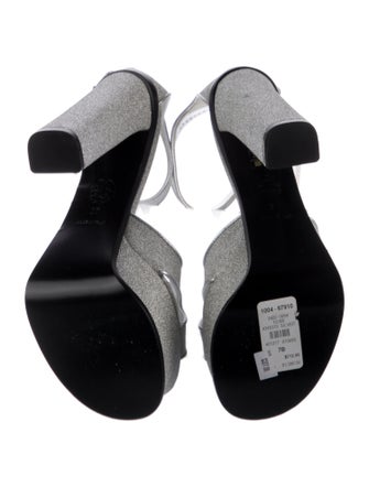 Alexander McQueen Glitter Glitter Accents Sandals
