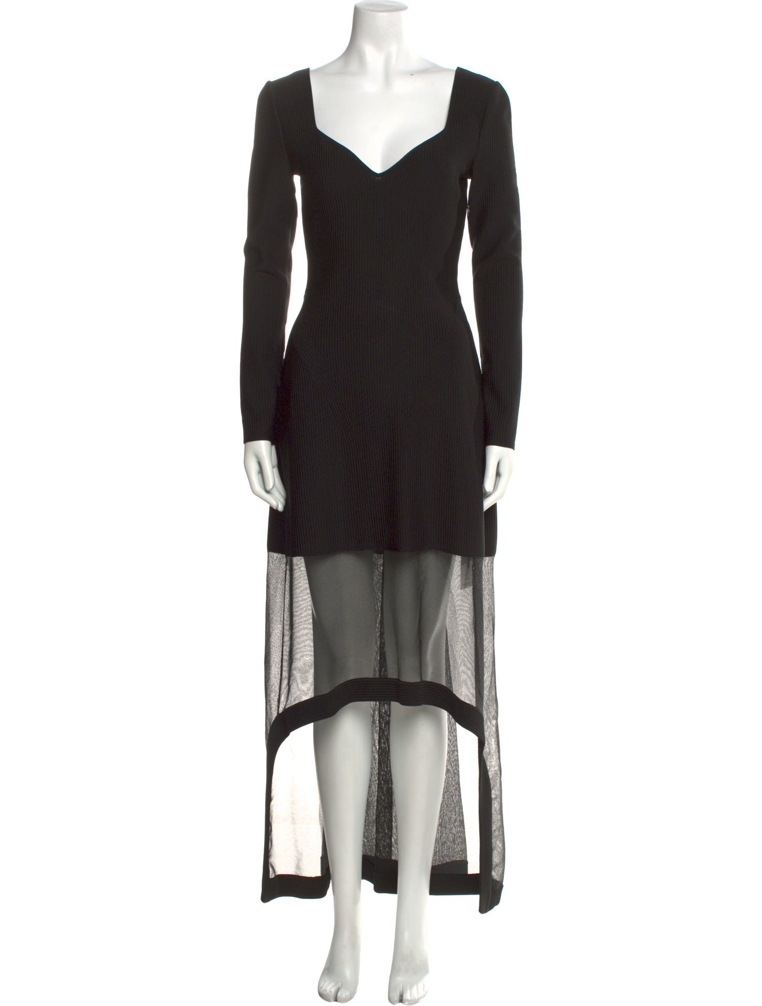 Alexander McQueen V-Neck Long Dress