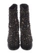 Alexander McQueen Satin Printed Boots