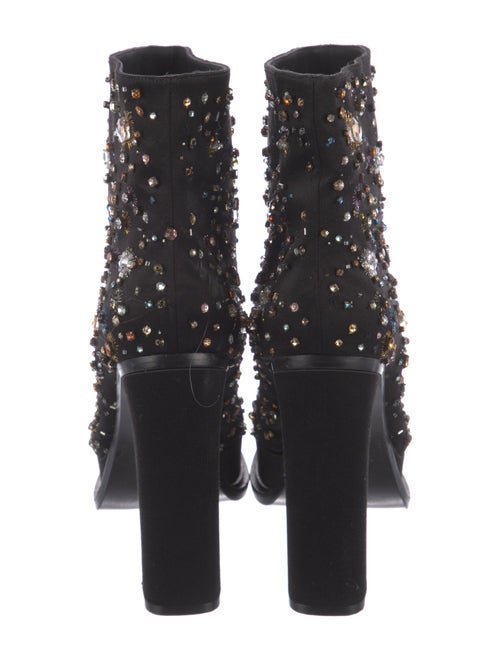 Alexander McQueen Satin Printed Boots