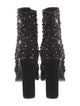 Alexander McQueen Satin Printed Boots