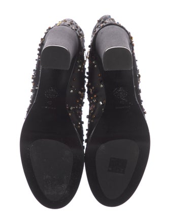 Alexander McQueen Satin Printed Boots