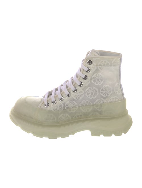 Alexander McQueen Mesh Grosgrain Trim Sneakers