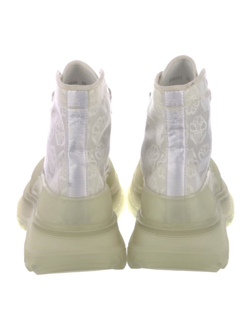 Alexander McQueen Mesh Grosgrain Trim Sneakers