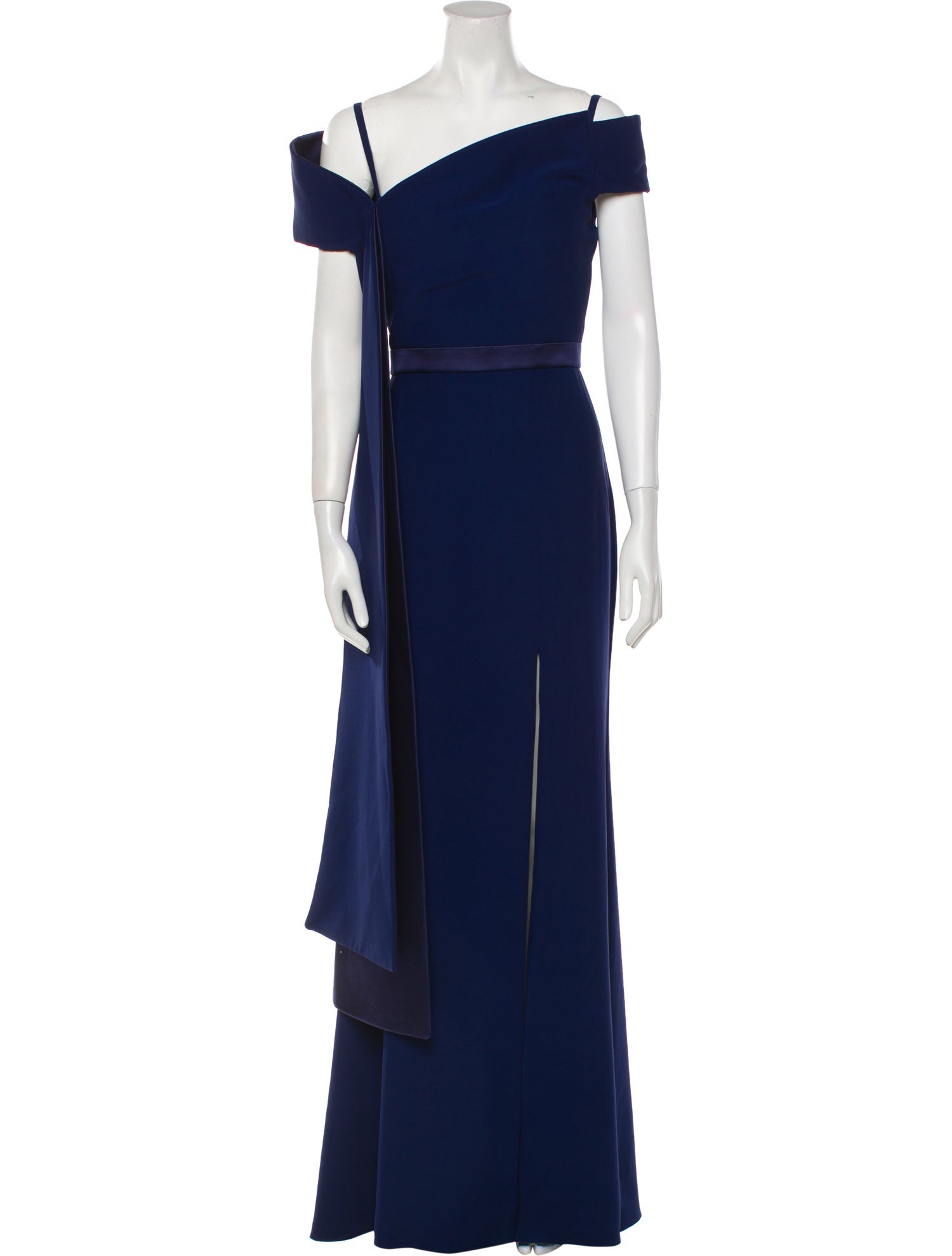 Alexander McQueen Off-The-Shoulder Long Dress