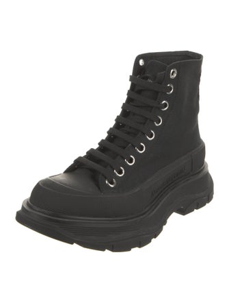 Alexander McQueen Canvas Combat Boots