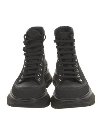 Alexander McQueen Canvas Combat Boots