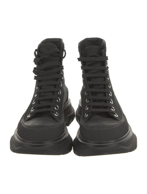 Alexander McQueen Canvas Combat Boots