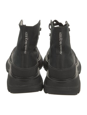Alexander McQueen Canvas Combat Boots