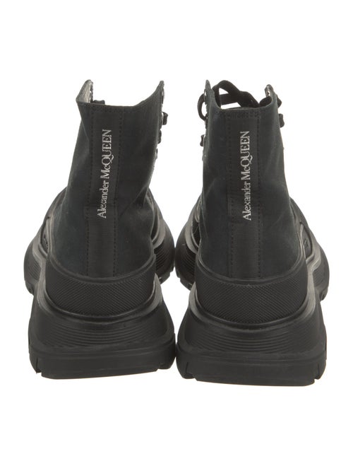 Alexander McQueen Canvas Combat Boots