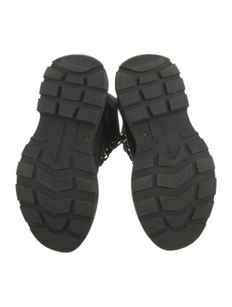 Alexander McQueen Canvas Combat Boots