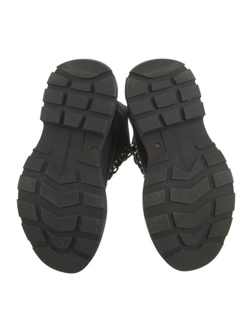 Alexander McQueen Canvas Combat Boots