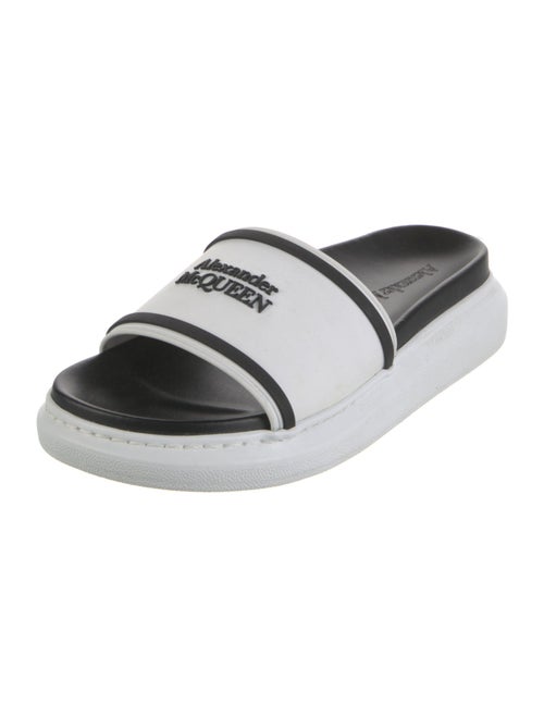 Alexander McQueen Rubber Colorblock Pattern Slides