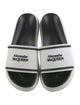 Alexander McQueen Rubber Colorblock Pattern Slides
