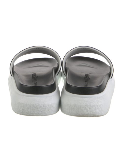 Alexander McQueen Rubber Colorblock Pattern Slides