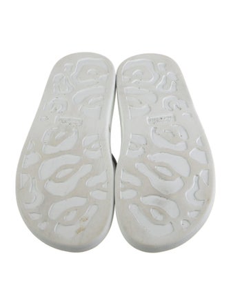 Alexander McQueen Rubber Colorblock Pattern Slides