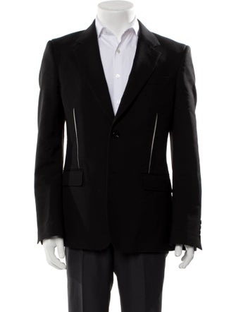 Alexander McQueen Wool Crystal Embellishments Blazer