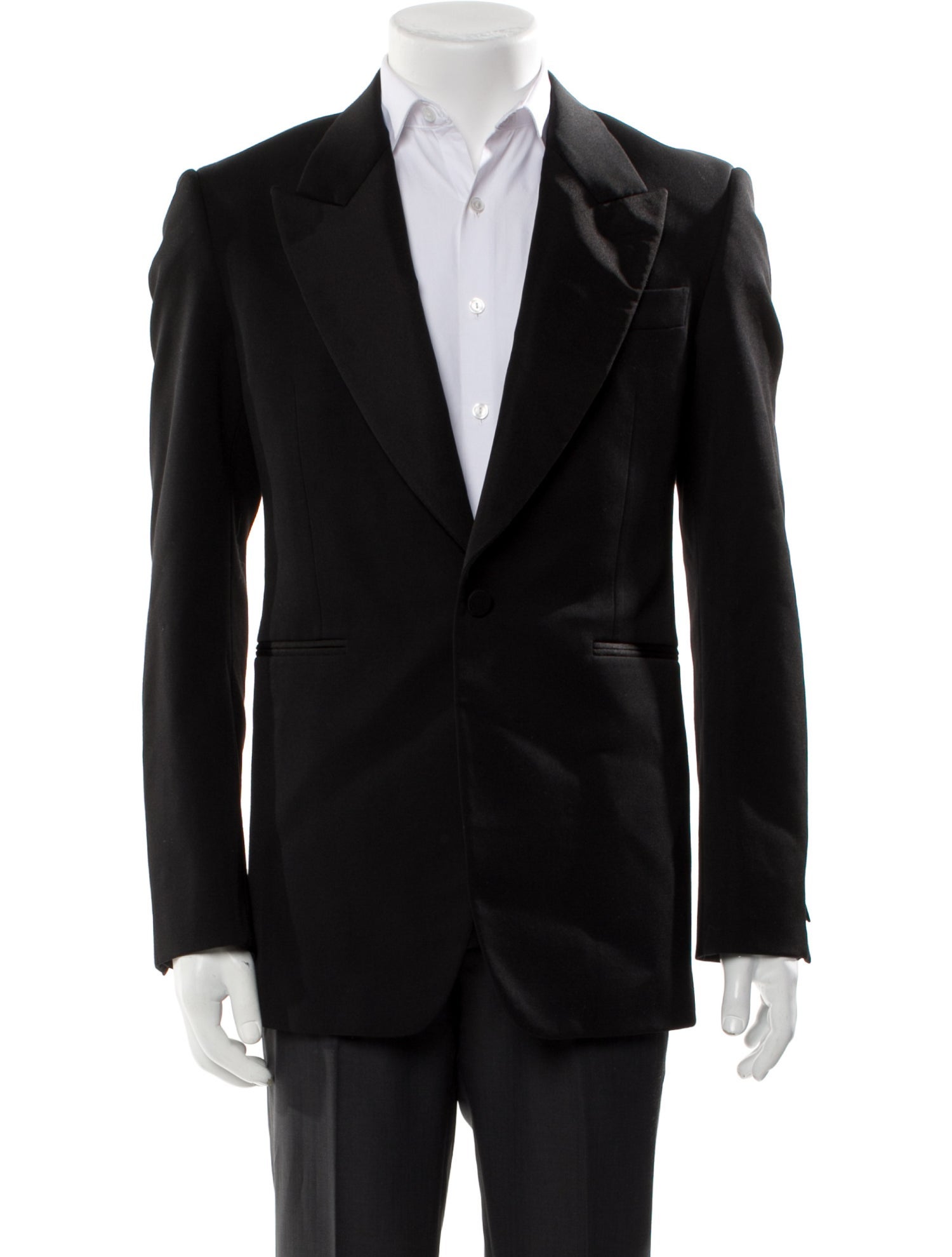 Alexander McQueen Wool Embroidered Accent Blazer
