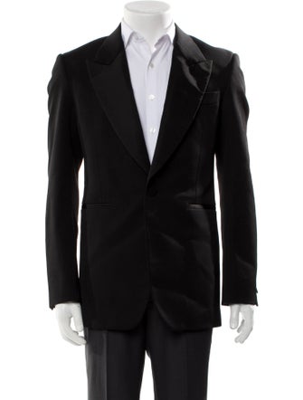 Alexander McQueen Wool Embroidered Accent Blazer