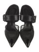 Alexander McQueen Mesh Leather Trim Embellishment Mules