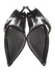 Alexander McQueen Mesh Leather Trim Embellishment Mules