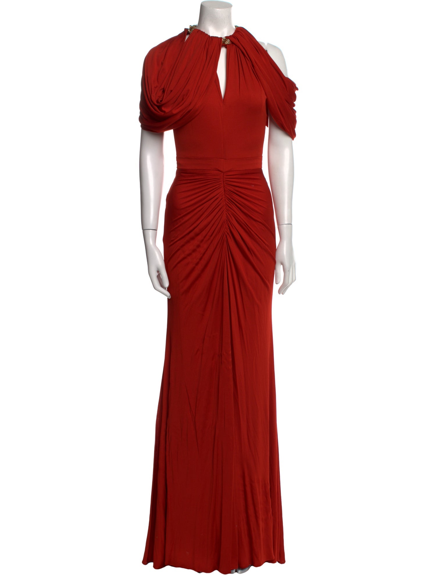 Alexander McQueen Crew Neck Long Dress