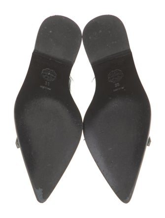 Alexander McQueen Spike Accents Patent Leather Loafers