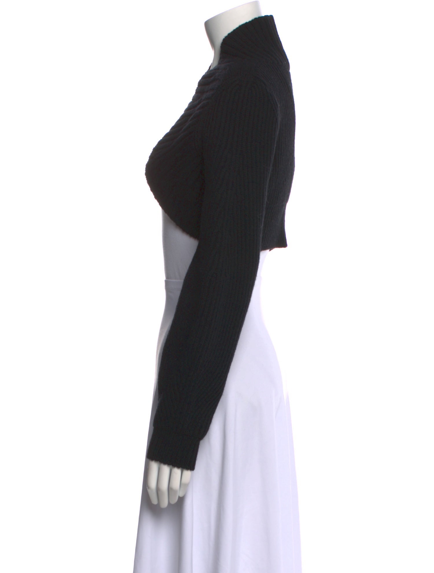 Alexander McQueen Wool Open Front Sweater