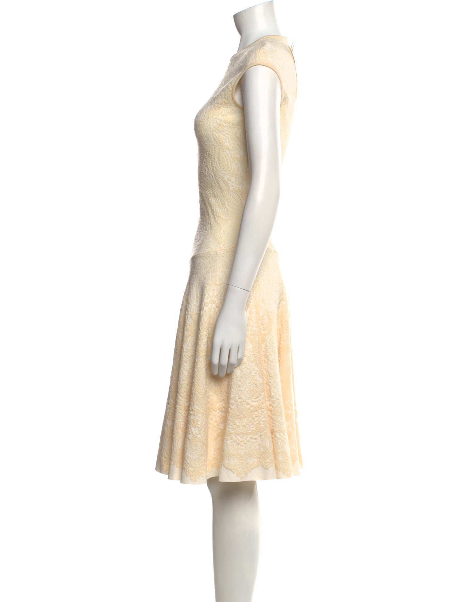 Alexander McQueen Wool Mini Dress