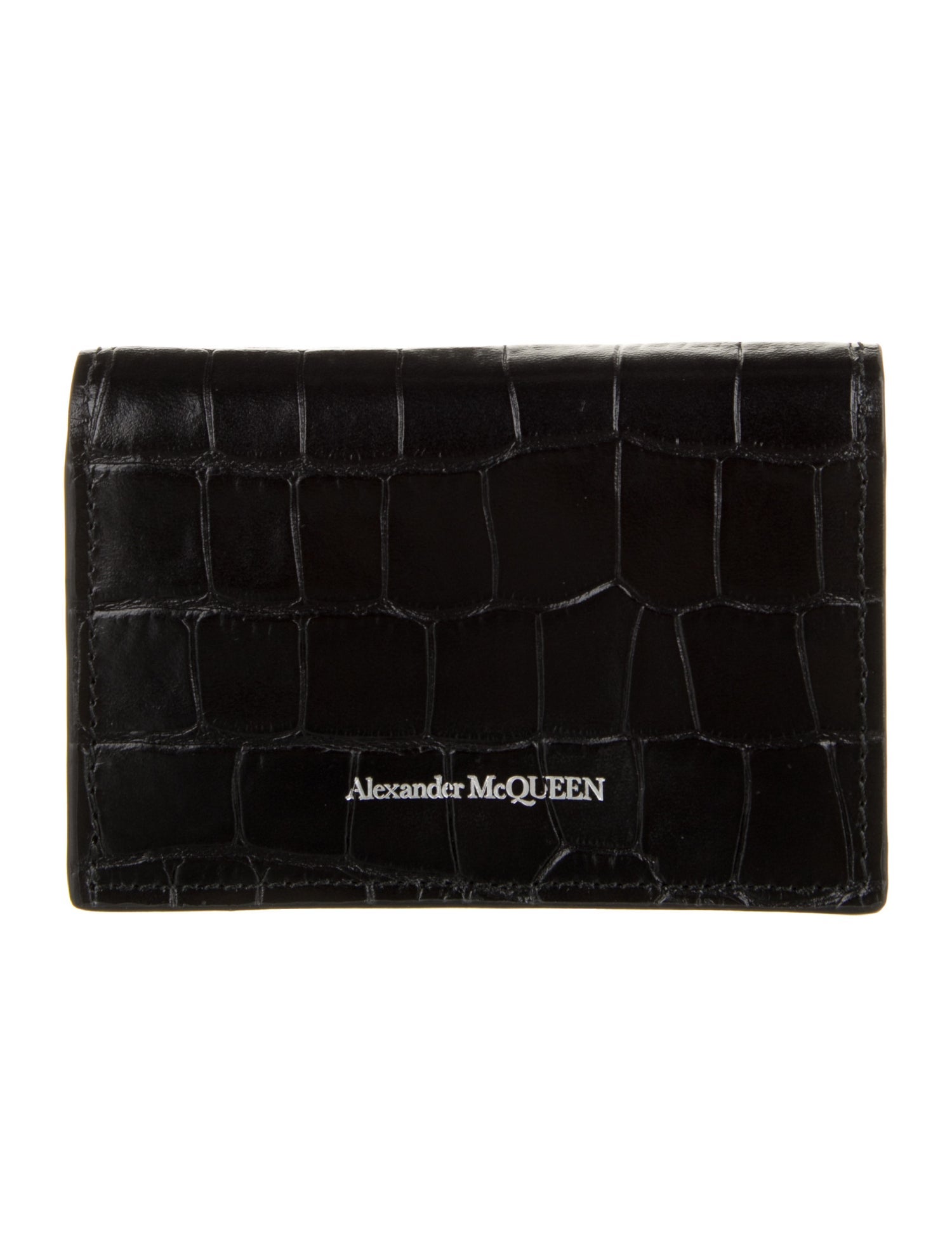Alexander McQueen Skull Embossed Leather Wallet