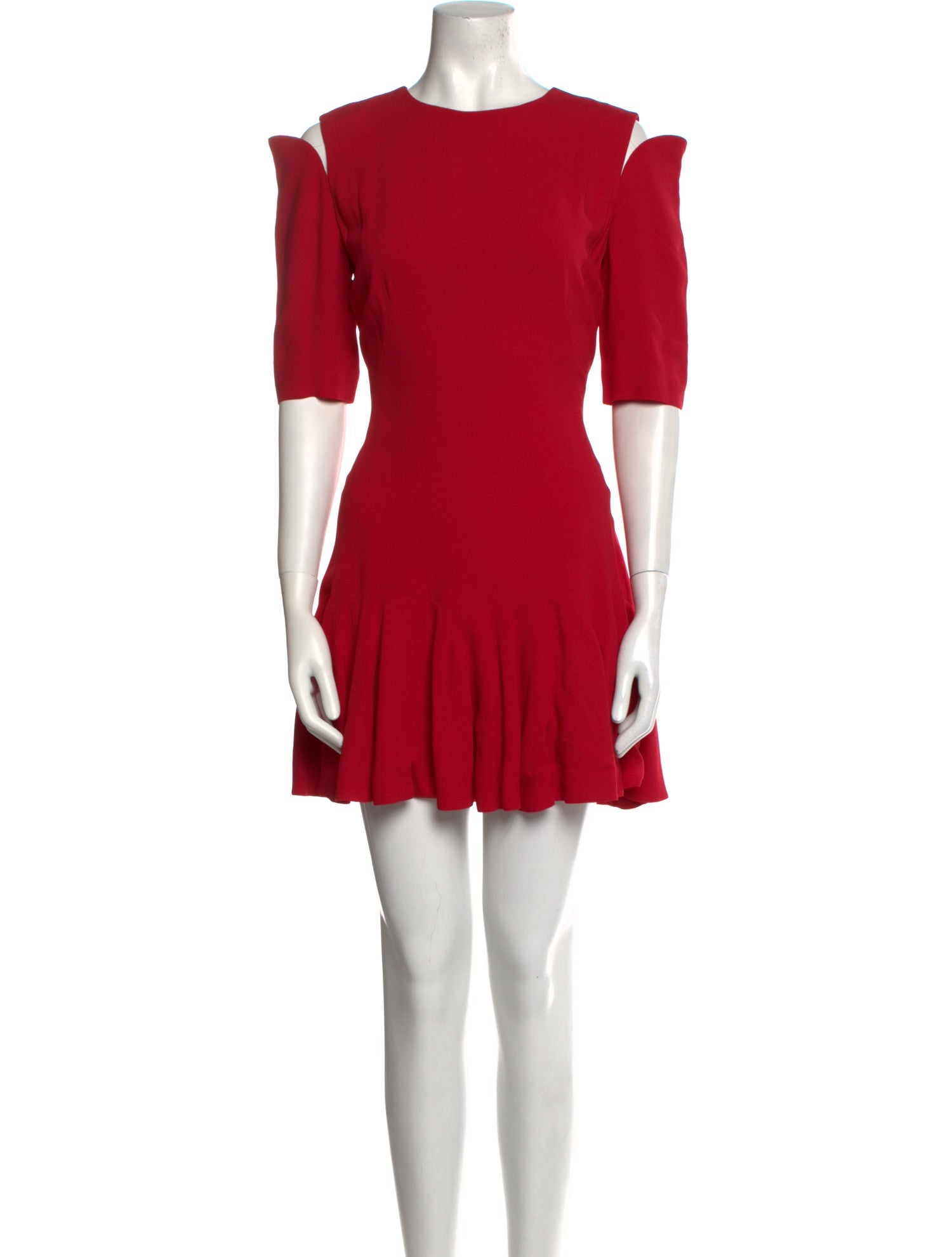 Alexander McQueen Crew Neck Mini Dress