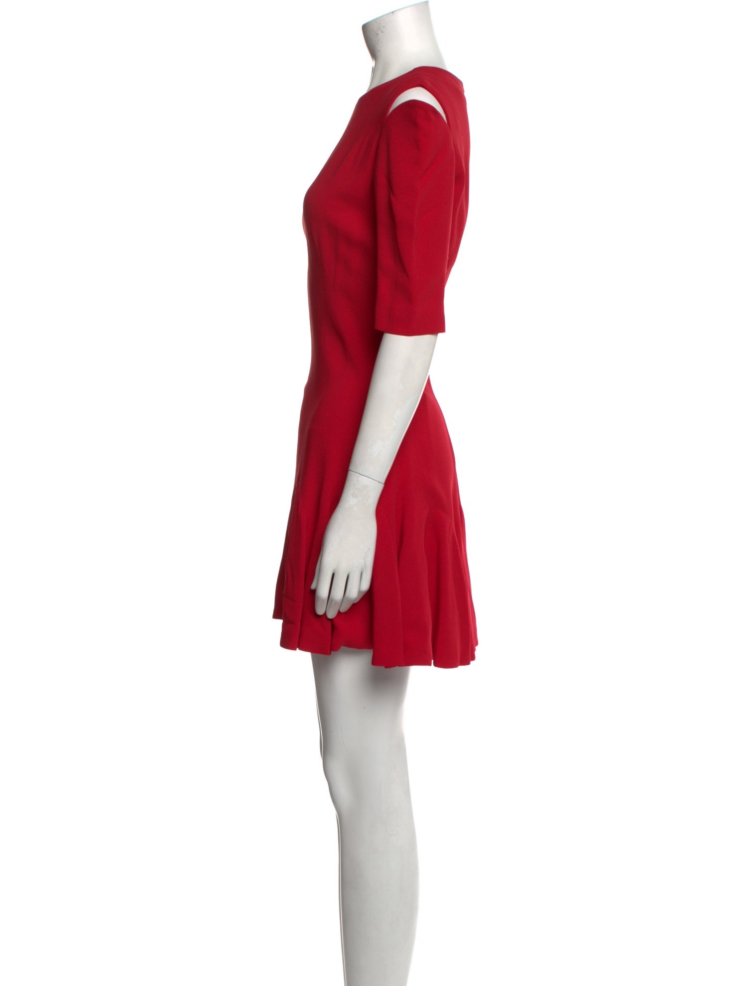 Alexander McQueen Crew Neck Mini Dress