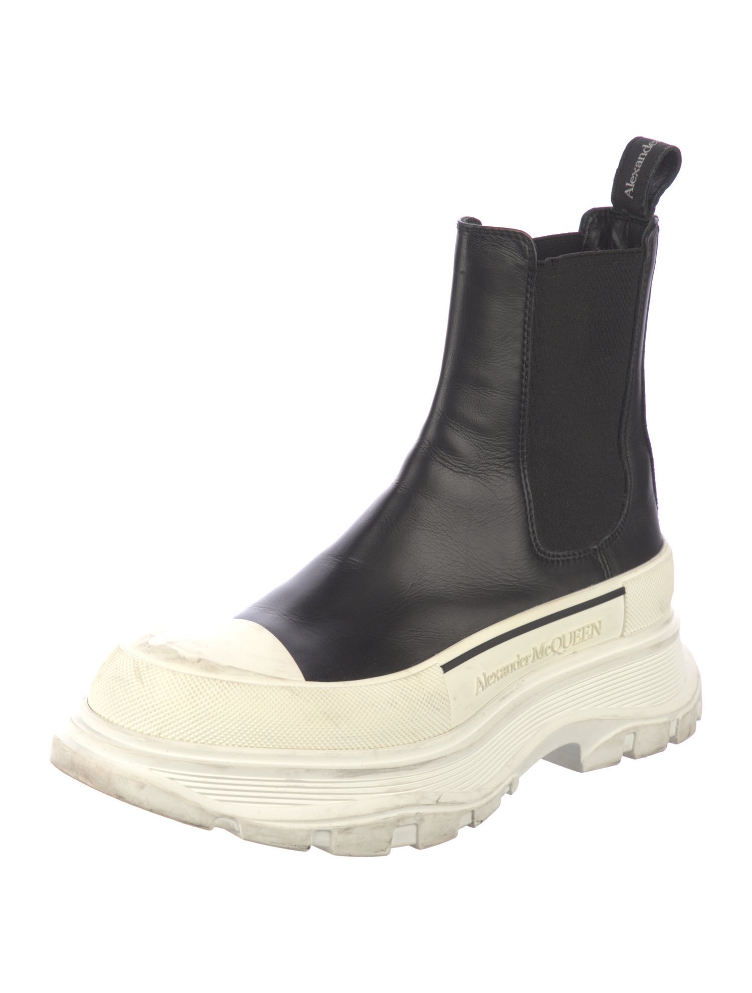 Alexander McQueen Leather Chelsea Boots