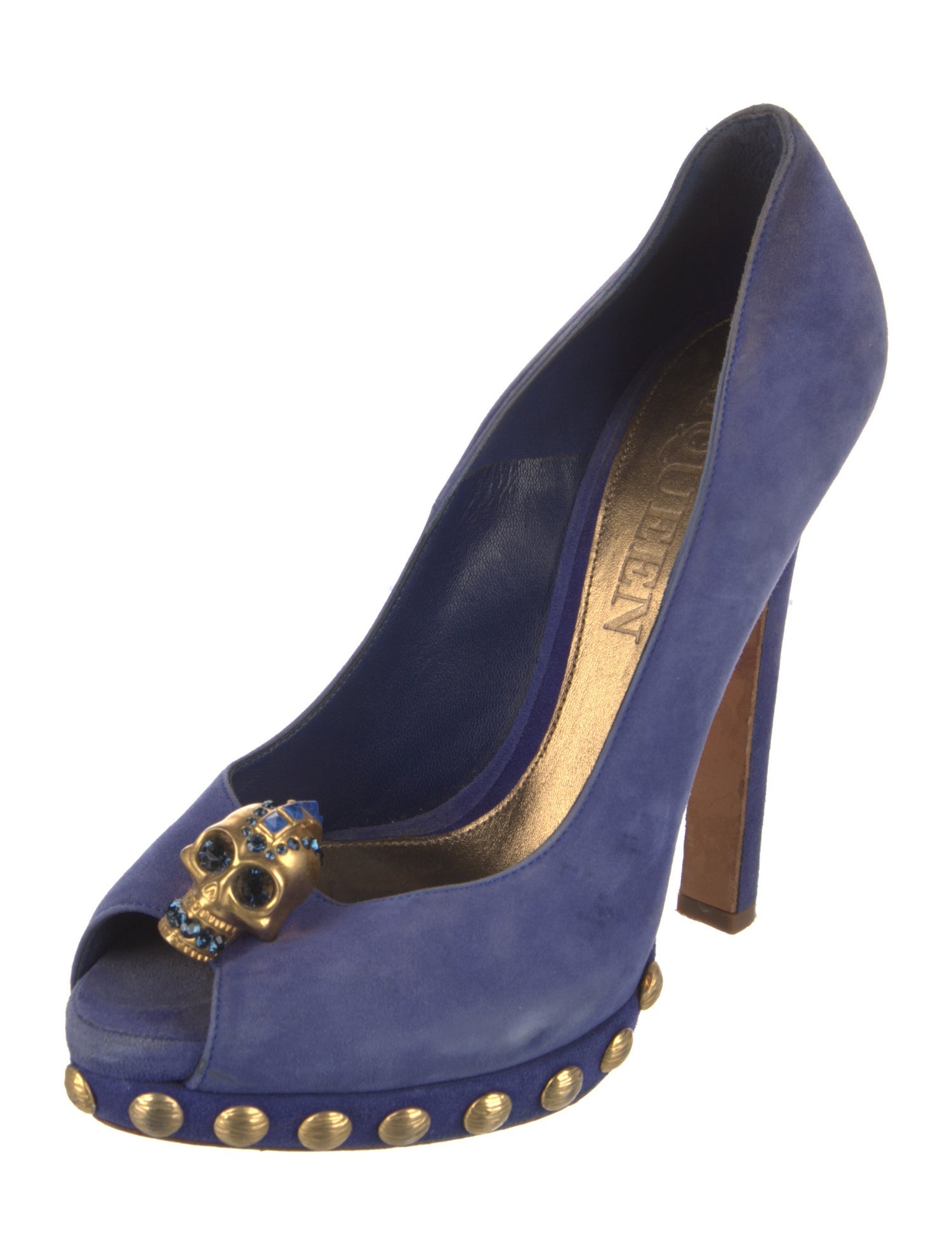 Alexander McQueen Skull Suede Pumps