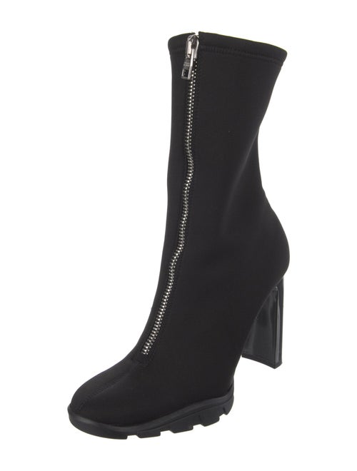 Alexander McQueen Neoprene Lace-Up Boots