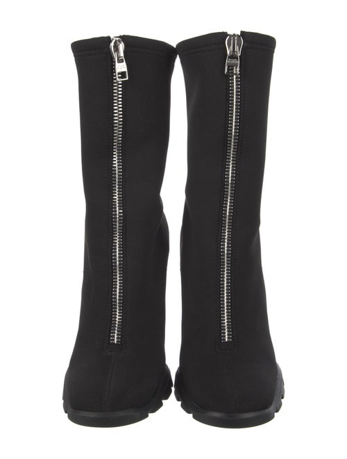 Alexander McQueen Neoprene Lace-Up Boots