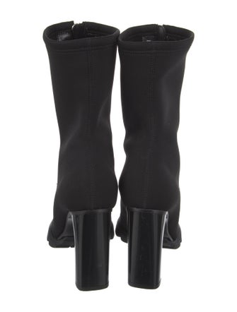 Alexander McQueen Neoprene Lace-Up Boots
