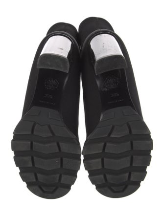 Alexander McQueen Neoprene Lace-Up Boots