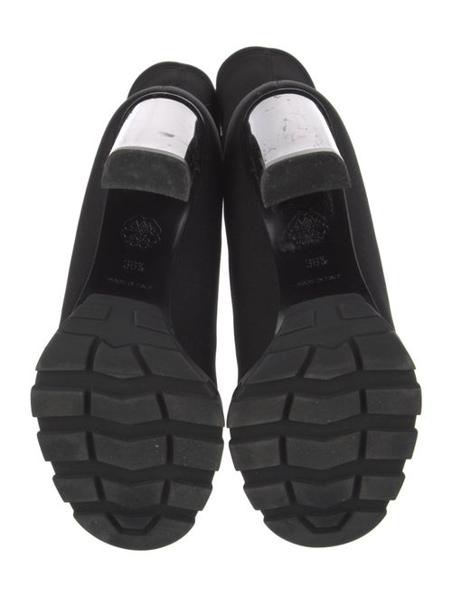 Alexander McQueen Neoprene Lace-Up Boots